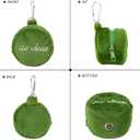 2 x Dog Poop Bag Holder, Cute Poop Bags Dispenser with Metal Clip, Doggie Waste Bag Dispenser for Leash, Green