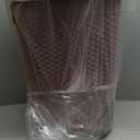 Mind Reader Slim Laundry Hamper with Lid, 60L Clothes Basket, Premium Wicker Design, Plastic, Pink