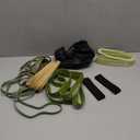 LEEKEY Resistance Bands, Exercise Bands with Handles,Pull Up Assist Bands - Band Set with Door Anchor - Bands for Working Out,Band for Men and Women Fitness Training,Home Workouts (5-125LBS GREEN WITH HANDLE)