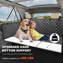 Back Seat Extender for Dogs, Non-Slip Dog Car Seat Cover for Back Seat with Hard Bottom, Durable Pet Car Backseat Cover, Waterproof Dog Hammock for Car SUV Truck