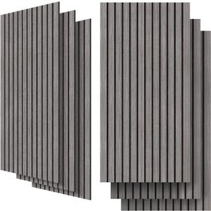 6 Pack Acoustic Panels, 47.2" x 23.6" Sound Proof Panels, Grey | UMIACOUSTICS, 0.4" Thick, Polyester Fiber Core with Wood Veneer, Easy to Cut and Install