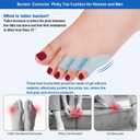 6PCS Gel Pinky Toe Splint Tailors Bunion Corrector & Bunionette Pain Relief Little Toe Straightener Bunion Pads Corrector Pinky Toes,Overlapping Toe & Calluses,Blisters,Corns Protectors (Blue)