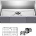 KRAUS Standart Pro 30 -inch Undermount Single Bowl 16 Gauge Stainless Steel Kitchen Sink, KHU100-30