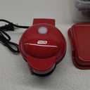 DASH Holiday Multimaker Mini System - Waffle Maker with Six 4 Removable Holiday Plates: Waffle Iron & Griddle, 4-in-1 Mini Waffle Maker for Kids and Families  Nonstick Surface, Santa Waffle (Red)