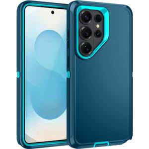 for Samsung Galaxy S26 Ultra Case [Shockproof] [3-Layer] [Military-Grade] Full Body Protection Rugged Heavy Duty Cover Case for Galaxy S26 Ultra 5G, Turquoise