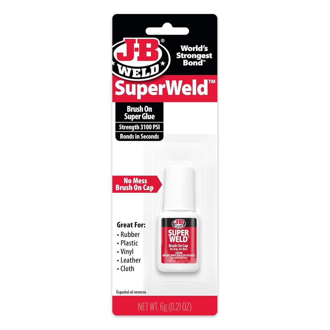 J-B Weld 33106 SuperWeld Glue - Clear Super Glue - 0.2 oz. (Packaging may vary)