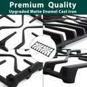 WB31X27151 WB31X24736 Burner Grates Cooktop Replacement Parts for GE Range Grates Gas Stove Grates GE Side Surface Oven Grates General Electric JGBS66REKSS Cast Iron Stove Top Cooking Grates 1 Pcs
