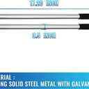 1 pc 17.2 Inch Torsion Spring Winding Rod with Non-Slip Handle,1/2 Inch Diameter Solid Steel Metal Winding Bars Hardware for Adjusting or Replacing Garage Door Tension Springs