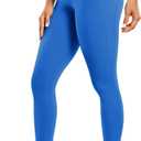 CRZ YOGA Butterluxe Workout Leggings Pockets 25'' - High Waisted Gym Womens Yoga Pants Buttery Soft (Small, Sparkle Blue)