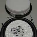 hepside 1 Flush Mount Ceiling Light Fixture, Dimmable & 5CCT Ceiling Light Black, 13inch 24W 3000K 3500K 4000K 5000K 6500K Adjustable Ceiling Lamps for Bathroom Bedroom Hallway