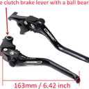 CNC Motorcycle Clutch Brake Lever Compatible with 2023 390 Adventure DUK 390 RC390 2013-2023 Handle Brake Levers Brake Clutch Levers (Orange, 390)