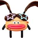 YAKVOOK for AirPods 4 Case,Cute 3D Cartoon Ugly Girl Sausage Mouth AirPods 4 4rd Generation Cover Kawaii Soft Silicone Protective Cover with Keychain Shockproof Charging Case Girls Women