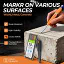 Nicpro New 7-in-1 Magnetic Carpenter Pencils with Sharpener, CP5000 Construction Pencil + Refill, Deep Hole Marker for Construction, Woodworking Pencil with Magnetic, Best Carpenter Tools for Marking