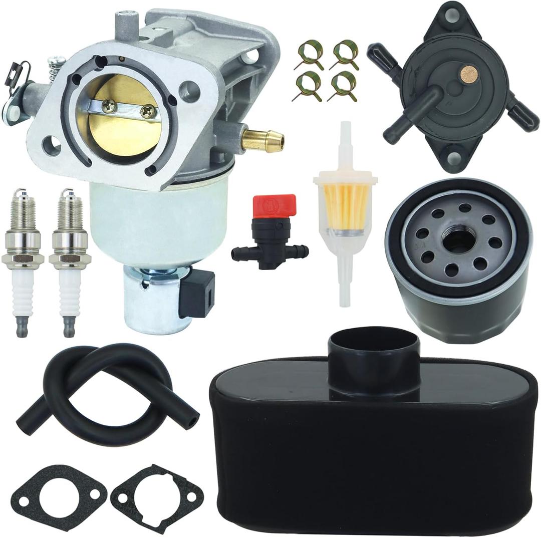 15004-0984 Carburetor Replaces For Kawasaki 15004-0826 15004-0828 15004-0986 Fits for FR651V FR730V FS651V FS730V 4-Stroke V-Twin Cylinder Models with Oil Air Filter Fuel Pump