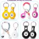 Airtags Holder Airtags Necklace Kid Adult, Airtags Kids Hidden | Adjustable Air Tag Necklace Kids, Adults | Waterproof Airtags Case (Blossom)