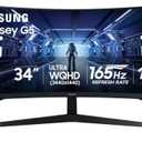 Samsung
Visit the Samsung Store
4.3
4.3 out of 5 stars
(2,697)
Samsung 34' Odyssey G5 Ultra-Wide Gaming Monitor with 1000R Curved Screen
165Hz, 1ms, FreeSync Premium, Large Display, Eye Comfort, Multiple Ports, WQHD (LC34G55TWWNXZA)
Amazon's Choice