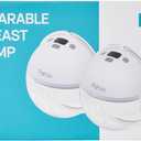 Paruu P16 Hands-Free Wearable Breast Pump, Electric Breast Pump Strong Suction, Low Noise, 4 Modes & 12 Levels, Portable Breast Pump - 19/21/24mm Insert/Flange, 2 Pack (White)
