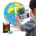 PlayShifu Globe for Kids Orboot Earth: Interactive Kids Globe with 1000+ Facts on Animals, Places & Monuments | Tech-Powered Learning Toy & STEM Gift for Kids Ages 410