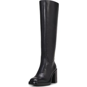 Vince Camuto Women's Gibi (6.5, Black Cow Leather Wide Calf)