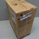 LUE BONA Adjustable Vanity Stool, 360°Swivel Vanity Chair for Makeup Room, Brown Stool Chair for Vanity, Small Faux Leather Vanity Stools for Bathroom, Living Room