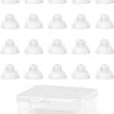 Hearing Aid Domes, Single Layer Umbrella-Shaped Ear Tips for ITC,CIC and RIC Hearing Amplifier Earplugs Replacement Accessories (Medium 20pcs Pack)