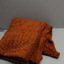 50x70 Inch Rust Throw Blanket - Soft & Fluffy Fleece, Cute & Aesthetic, Perfect for Sofa, Couch, Chair, Bed, Living Room & Bedroom, All-Season Use, Plush & Cozy Decorative Blanket