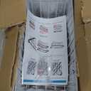 iSPECLE Freezer Organizer Bins, 4 Pack Stackable Wire Baskets for 5 to 7 Cu.Ft Deep Freezers, Metal Food Storage Handles for Meat and Vegetables, Sort Small Food, White