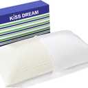 Kiss Dream Talalay Latex Pillow, Medium Firm Support for Neck and Shoulder Pain Relief, Bread Shaped Cooling Bed Pillow with Cotton Cover, Oeko-TEX Certified Breathable Natural Latex (Queen)