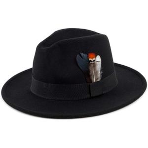 Classic Fedora Hats for Men & Women Wide Brim Felt Hat Panama Dress Fedora Hat