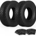 13x5.00-6 Tire and Inner Tube Set, TR-13 Straight Valve Stem, Replacement Riding Mower Front Wheel Assembly, 2 Pack