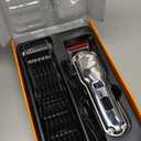 oneisall Dog Clippers for Grooming for Thick Heavy Coats/Low Noise Rechargeable Cordless Pet Shaver with Stainless Steel Blade/Waterproof Dog Shaver for Dogs Pets and Animals (Sliver)