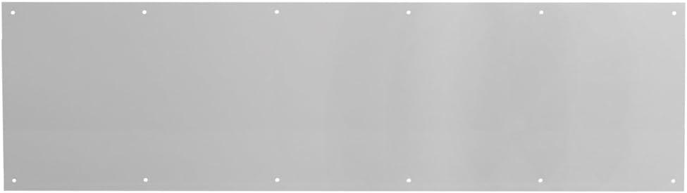 Prime-Line J 4620 10 x 34 In., Aluminum, Door Kick, Satin Finish (Single Pack)