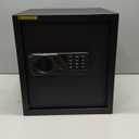 2.0 Cub Fireproof Safes for Home, Digital Security Home Safe Fireproof Waterproof with Programmable Keypad Keys and Alarm System, Anti-Theft Document Safe Box for Money, Medicines, Valuables