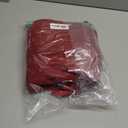 Womens Bow Back Sweater Sexy Off The Shoulder Pullover Sweaters Oversized Long Sleeve V Neck Knit Tops (Large, Burgundy)