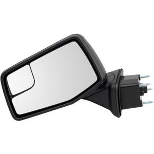 TRQ Driver Side Power Heated Manual Folding Mirror Textured Black Compatible with 2019-2023 Chevrolet Silverado 1500 2022 Silverado 1500 LTD GM1320583