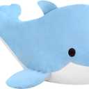 Dolphin Stuffed Animals Plush Pillows Soft Sea Animal Plush Dolls Stuffed Animal Plushies (Sky Blue-10.5Inch)