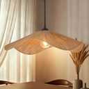 23.6" Boho Large Dining Room Light Fixture, 1-Light Coastal Hand Woven Jute Rope Pendant Lights Kitchen Island Farmhouse Rustic Hanging Lamp Fixture for Bedroom, Living Room, Entryway, Foyer