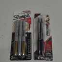 Sharpie 1823815 Metallic Fine Point Permanent Markers Assorted Colors 3 Count, PreciseV5 Premium Rolling Ball, Pack 2