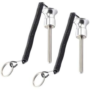 Gym Pin, Weight Stack Pin, Magnetic Weights Pin, Universal Magnetic Weight Pin with Pull Rope, Gym Pins for Weight Stack, Home Gym Parts, Exercise Machine Parts & Accessorie(Silver *2)