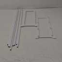 Whitmor 4 Tier 20 Pair Floor Shoe Rack - White