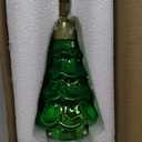 NOVAYEAH Christmas Soap Dispenser, Ceramic Green Holiday Christmas Tree Hand Dish Soap Dispenser, Refillable Leak Proof Decorative Pump Bottle for Bathroom Kitchen Countertop