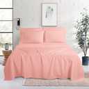 Mocassi Luxury 6-Piece Sheet Set, Ultra Soft 1800 Premium Hotel Quality Microfiber Sheet Set, Fits Mattresses Up to 18 to 24 Inches Extra Deep Pocket - Breathable and Secure Fit, Full, Dusty Rose