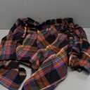 Women's Plaid Skirts High Waisted Knot Front Asymmetrical Hem Mini Skater Skirt (XX-Large, Colorful)