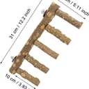 Bird Parrot Ladder Perch for Cage, Nature Wooden Bird Bridge Exercise Stands Parrot Climbing Chewing Toys for Small Animal