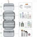 Ms. Pen- Travel Toiletry Bag Organizers, Green, Makeup Travel Bag for Toiletries with Hanging Hook, Water-Resistant