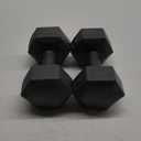 RBX Vinyl Coated Hand Weight Dumbbell Set - Hex Shaped, Roll Free for Body Building/Sculpting/Strength Training Exercise, (Set of 2)