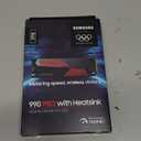 SAMSUNG 990 PRO w/ Heatsink SSD 2TB, PCIe Gen4 M.2 2280 Internal Solid State Hard Drive, Seq. Read Speeds Up To 7,450MB/s for High End Computing, Workstations, Compatible w/ PlayStation 5, MZ-V9P2T0CW