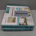 KASARO Peel and Stick Marble Tiles, Self-Adhesive Aluminum Wall Tile Stick on Bathroom, Fireplace, RV, Marble Beige with Vintage Golden Embellished Stripes, 10-Sheet