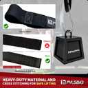 Lifting Straps, wrist straps for weightlifting, workout, Bodybuilding, Powerlifting & Deadlift -With 5mm Neoprene Pads & Anti-Slip Silicone -Extra Wrist Support for Weight lifting Men & Women