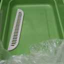 Extea Large Cat Litter Box with High Sides,Cat Boxes for Indoor Cats,Cat Litter Pan for Kitty,Litter Box with Low Entry,Easy to Clean,Anti-Splashing,23.6" x15.7" x6.2" (Green)